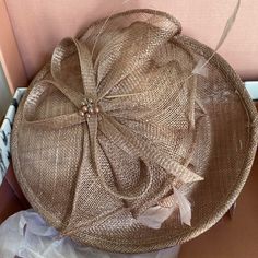 Perfect Hat For A Wedding Or Special Occasion. The Diameter Is 9 Inches. Has A Headband To Keep The Hat Perched Atop Your Head. Your Head, Tan Brown, Fascinator, Scrunchies, A Wedding, Special Occasion, Women Accessories, Hats, Women Shopping