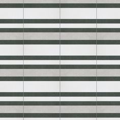 an image of a tile wall that looks like it is made out of grey and white stripes