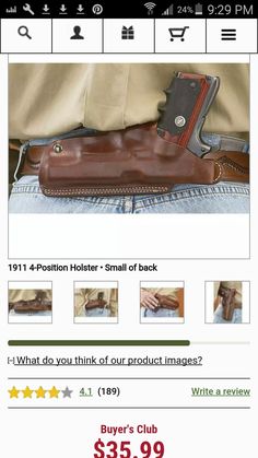 Leather Holster Pattern, 1911 Holster, Concealed Carry Holsters, Kydex Holster, Kydex, Tactical Gear, Leather