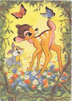 the little deer and thump from disney's animated movie