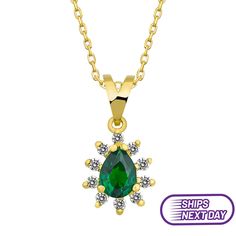 Yellow gold, white diamond and emerald Material: Solid Gold (not gold plated or gold filled) Available Gold Color: Yellow gold, rose gold and white gold Karat: 14 K (585) Diamond weight: 0.05 ct Emerald weight: 0.05 ct Gold grams: 1.40 gr Diamond color: F-G Color Made to order Attention Next day shipping is for a yellow gold necklace. Available in 4 different chain lengths: 42 cm (16.5 in), 45 cm (18 in), 47 cm (18.5 in) or 49 cm (19 in). Model wears the 42 cm length. As with all of our products Gift Yellow Gold Emerald Necklace With Cubic Zirconia, Yellow Gold Emerald Necklace With Cubic Zirconia For Gift, Yellow Gold Cubic Zirconia Emerald Necklace For Gift, Gold Emerald Necklace With Diamond Accents For May Birthstone, Green Diamond Necklace With 17 Jewels For Gift, Fine Jewelry Diamond Necklace For May Birthstone, Green Diamond Necklace With 17 Jewels As A Gift, Yellow Gold Emerald Necklace With Diamond Accents As Gift, Green Diamond Necklace With Jewels As Gift