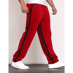 Season:Spring  Summer; Fabric:Polyester; Gender:Men's; Style:Fashion,Sports; Occasion:Casual,Daily,Holiday; Fit Type:Regular Fit; Function:Comfort,Breathable; Waistline:Mid Waist; Pattern:Patchwork,Color Block; Design:Straight Leg,Elastic Waist,Drawstring; Pants Type:Straight Leg Sweatpants,Trousers,Sweatpants,Joggers; Fly Type:Elasticity,Drawstring; Front page:FF; Listing Date:08/24/2023; Hips:; Length:; Waist: Straight Leg Sweatpants, Tuxedo Shirt Men, Womens Basic Tops, Mens Outdoor Jackets, Cotton Linen Pants, Outwear Women, Trench Coat Men, Linen Shirt Men, Plus Size Outerwear