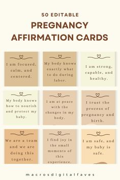 five different types of affirmation cards