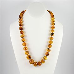 25" Baltic Amber Necklace Polish Art, Baltic Amber Jewelry, Baltic Amber Necklace, Vintage Jewelry Sets, Gold Eagle, Art Nouveau Jewelry, Post Baby, Pin Pendant, Amber Necklace