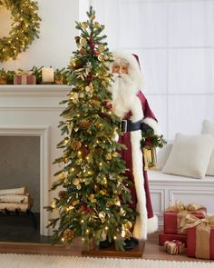 Inspire memorable holiday celebrations with life-size Santa figures. Set Saint Nick by the entryway to greet guests or in the living room next to the fireplace to create a cozy and wonderful holiday setting.