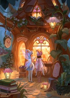 동화 삽화, Arte Peculiar, Storybook Art, Fairy Land, Fairy House, Art Therapy