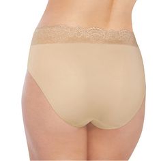 Features: Comfort Waistband, Side Smoothing, Lace Trim, High WaistFiber Content: 78% Nylon, 22% SpandexFabric Description: MicrofiberCare: Machine Wash, Tumble DryCountry of Origin: Imported Elegant Brief Bottoms With Moderate Coverage, Fitted Full Coverage Bottoms With Lace Trim, Fitted Bottoms With Lace Trim And Full Coverage, Fitted Lace Trim Bottoms With Full Coverage, Fitted Lace Trim Full Coverage Bottoms, Full Coverage Bottoms With Lace Trim For Daywear, Beige Lace Trim Brief Bottoms, Bras And Panties, High Cut