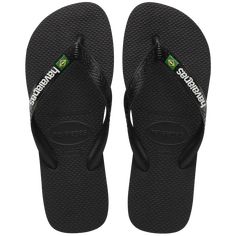 Brazil Logo Flip Flops, BLACK/BLACK Brazil Logo, Logo Flip Flops, Pool Shoes, Rubber Flip Flops, Havaianas Flip Flops, Black Flip Flops, Summer Flip Flops, Beach Flip Flops, Comfortable Sandals