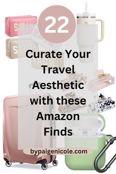 Curate Your Travel Aesthetic with Amazon Finds Sustainable Travel, Travel Beauty