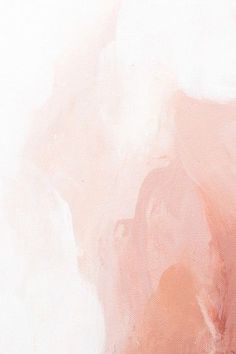 an abstract painting with pink and white colors