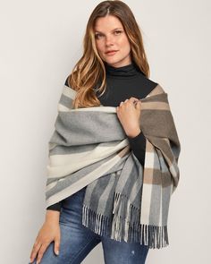 Alpaca Blanket Wrap | Garnet Hill Alfresco Wedding, Scarf Shop, Alpaca Blanket, Fashion Goals, Oversized Scarf, Women Sweaters, Garnet Hill, Cozy Feeling, Blanket Wrap