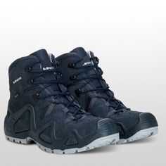 The Lowa Men's Zephyr GTX Mid TF Hiking Boot is rugged enough for service personnel so we know we can count on it for moving quickly in technical terrain. It has a stiff flex that assures solid support and stability for maneuvering rocky trails with heavy packs. Rugged High-top Hiking Boots With Steel Toe, Rugged Impact-resistant Hiking Boots, Lowa Zephyr, Tactical High-top Hiking Boots For Sports, Mid-top Hiking Boots With Reinforced Toe, Men's Luxury Low-top Hiking Boots, Character Clothes, Hiking Boot, Gore Tex