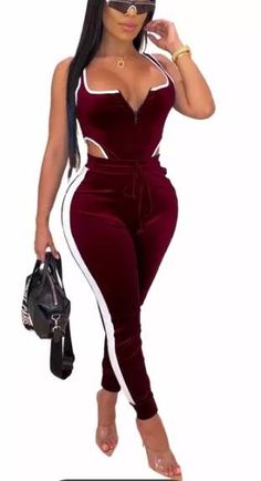 White Bday Outfit, Baddie Birthday, Bodycon Bodysuit, Red Two Piece, Outfit For Women, Bodycon Jumpsuit, Backless Jumpsuit, Velvet Bodysuit, Traje Casual