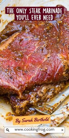 the only steak marinade you'll ever need