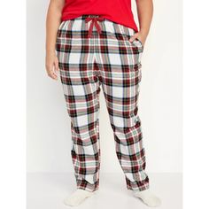 Get Ready For The Holiday Season With These Cozy Old Navy Flannel Pajama Pants In A Festive Tartan Plaid Pattern. Designed For Plus Size Women, These Pants Feature A Mid Rise Waist And A Comfortable Loose Fit. The Soft Flannel Fabric Will Keep You Warm And Comfortable All Night Long. Perfect For Christmas Or Any Other Cozy Night In, These Pants Are A Must-Have Addition To Your Sleepwear Collection. The Multicolor Plaid Design Is Perfect For Those Who Love A Country Or Holiday Theme. Don't Miss O Plaid Pjs, Old Navy Pajamas, Tartan Pants, Fleece Pajama Pants, White Pajamas, Flannel Pajama Pants, Flannel Pants, Holiday Theme, Flannel Women