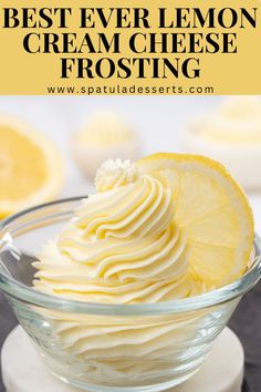 the best ever lemon cream cheese frosting recipe