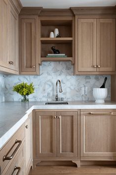 the kitchen is clean and ready for us to use in its new owner's home