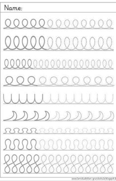 the worksheet for handwriting practice with numbers and letters to be written on it