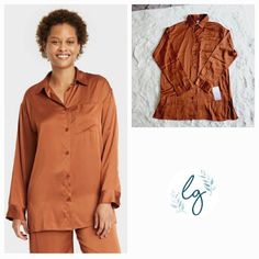 *** Want A Discount?--> Like It & I'll Send You An Offer :) *** **Save On Shipping By Bundling** Size: Xs Color: Brown Material: Polyester, Spandex Brand: Stars Above Ships The Same Day Or Next Business Day From A Smoke Free Home. Inventory#:08tgtw-18-Pj7-Ed Long Sleeve Sleep Top With Button Closure, Long Sleeve Tops With Buttons For Pajama Party, Sleep Tops With Buttons And Button-up Design, Fall Loungewear Sets With Button-up, Fall Loungewear Button-up Sets, Womens Flannel Pajamas, Soft Pajama Pants, Striped Pajama Pants, Home Inventory