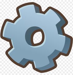 a blue gearwheel on a white background png - gears clipart, transparent