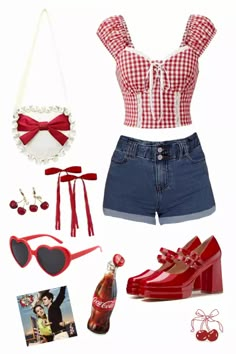 Americana outfit inspo w/ affiliate links attached🍒❤️  #americana #lanadelray #redaesthetic #vintage #outfitinspiration #coquette #outfitidea #outfit #lanadelrayaesthetic Vintage Americana Clothes, Old Americana Aesthetic Outfits, Americana Coquette Outfit, Miss Americana Outfit, American Vintage Outfits, Types Of Coquette, Americana Clothes, Americana Aesthetic Outfit, 4th Of July Outfits Aesthetic