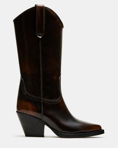 Vagabond Boots Brown, Steve Madden Lucci Boots Leather No Heel, Western Boots Women, Leather Wear, Western Boot, Cowboy Boot, Boots Fall, City Girl, Fall 2024