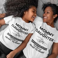 Mommy And Daughter Tee. Condition Is New With Tags. Shipped With Usps First Class Package. Mommy And Daughter Tee...Not Always Eye To Eye But Always Heart To Heart. For Moms And Daughters Everywhere. Available In Most Sizes, White, Crew Neck Tee. Long Sleeves, Hoodies And Sweatshirts Are An Additional Fee. If You Need A Size That Is Not Listed, Request The Size. Adult Tee Sold Separately. Mommy And Me Matching Outfits, Moms And Daughters, Mother Daughter Shirts, Mommy And Daughter, Eye To Eye, Heart To Heart, Daughters Shirt, Mommy Daughter, Spirit Shirts