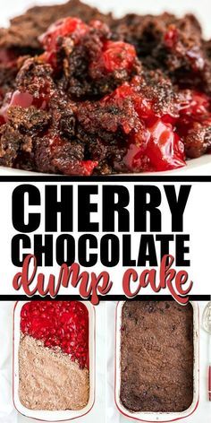 cherry chocolate cake recipe with three different toppings