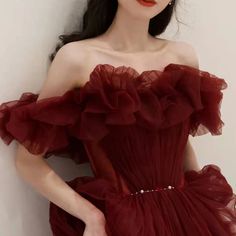 Off shoulder burgundy long tulle prom dress mby037. Click to shop now. Free stable shipping world-wide! Red Tulle Prom Dress, Tulle Long Prom Dress, Burgundy Evening Dress, Beaded Party Dress, Tulle Evening Dress, Tulle Prom Dress, Evening Dresses Elegant, Professional Dresses, Design Drawing