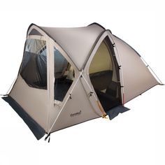 an image of a tent with the door open