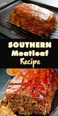 This is the Best Southern Meatloaf!Made with bell peppers, cheese, creole seasoning and beef. Very juicy and flavorful! Baked on a tray with rack! No loaf pan. Looks very impressive and tastes incredible ! #meatloaf #beef Southern Meatloaf, Tasty Meatloaf Recipe, Homemade Meatloaf, Classic Meatloaf Recipe, Good Meatloaf Recipe, Southern Recipes Soul Food, Best Meatloaf, Ground Beef Recipes Easy, Ground Beef Recipes For Dinner