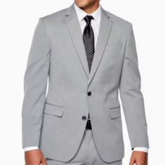 *Firsts Photos Are Just For Illustration Light Gray Texture Color, 2 Button Shell Fabric 67% Polyester 30% Rayon 3% Spandex Body Lining 100% Polyester Sleeve Lining 100% Polyester 2 Vent Slim Fit Blazer For Spring, Slim Fit Spring Blazer With Flat Front, Fitted Spring Sport Coat For Office Wear, Fitted Button-up Sport Coat, Fitted Solid Sport Coat For Work, Fitted Solid Sport Coat For Office, Fitted Button-up Sport Coat For Work, Fitted Solid Sport Coat With Button Closure, Professional Fitted Outerwear With Button Closure