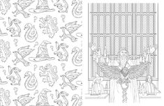 an image of a coloring book with angels and other things to color on the page