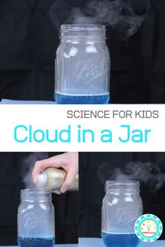 the science for kids cloud in a jar is an easy way to learn how to use it