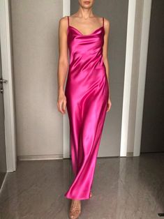 This silk satin slip dress can be worn as a bridesmaid dress, party and date dress and for many other occasions. Made of satin silk. DESCRİPTİON:  -Adjustable straps.  -Designed for a slim but relaxed fit.  -Unlined. -Cut on the right side. İt is a custom made dress, tailored according to your preferences, you can choose the length of the dress and order it without cut on the right side. While ordering write your bust, waist and hips measure, so the dress will be made to your size. Please enquire if you're interested in different color. SIZING INFO: XS/34/US4: bust: 82-86cm (32-33 inch) waist 64-66 cm (24-25 inch)  S/36/ US6: bust: 86-88cm (33-34 inch) waist: 66-68 cm (25-26 inch) M/38/ US8: bust: 88-92 cm (34-36 inch) waist: 68-72 cm (26-28 inch) L/40/ US10:  bust: 92-94 cm (36-37 inch) w Dark Pink Silk Dress, Hot Pink Slip Dress, Hot Pink Bridesmaid Dresses, Hot Pink Bridesmaids, Hot Pink Maxi Dress, Silk Bridesmaid Dresses, Slip Dress Outfit, Pink Slip Dress, Pink Silk Dress