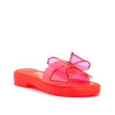 Jessica Simpson-Kesedan Sandal Enjoy a style that is a blast from the past! The Kesedan sandal from Jessica Simpson radiates early 2000s vibes thanks to the playful jelly material. Featuring a slide silhouette, rhinestone details, and a block heel, this bold pair adds a playful pop to any look. Summer Slide Sandals Made Of Plastic, Summer Slip-on Slides With Translucent Outsole, Plastic Open Toe Sandals For Party, Pink Plastic Jelly Sandals For Party, Summer Party Slip-on Slides, Pink Slide Jelly Sandals For Summer, Jelly Round Toe Sandals For Party, Trendy Sandals With Translucent Outsole, Party Jelly Sandals With Round Toe In Plastic