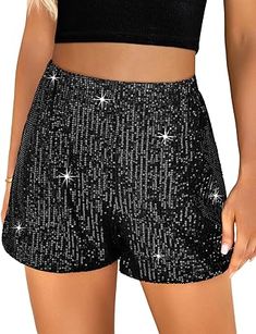 Holiday Party Outfits, Sparkly Shorts, Clubbing Outfits, Vegas Outfit, Sequin Outfit, Holiday Party Outfit, Valentines Outfits, Shorts For Women