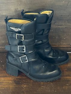 Size : 9 Vintage Harley Davidson Motorcycles, Harley Davidson Motorcycle, Vintage Harley Davidson, Motorcycle Boots, Vintage Harley, Boot Shoes Women, Harley Davidson, Vintage Ladies, Womens Boots