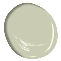 a white paint color with an oval shape on the top and bottom, it is light gray