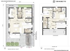 two story house plans with floor plans and measurements