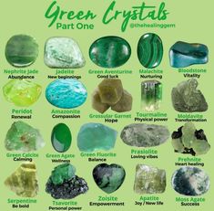 Identify Rocks And Crystals, Green Crystals Identification, Green Adventure Crystal, About Crystals