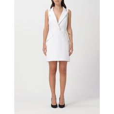 Spring/Summer 2024 Elisabetta Franchi Dress Woman Ivory Size Type: It Sku: Gig-Ab574 ~ 360 Welcome To The Official Luosophy Poshmark Closet! Luosophy Is A Luxury Brand Reselling Company Founded In San Diego, Ca From 2016. All Our Products Are Imported From Italy And Sold In The Usa. We Do Our Best To Provide High Fashion, Luxury Items At Affordable Prices. We Guarantee All Our Products Are 100% Authentic. Shop With Us And You Will Forget About Shopping At Department Or Brand Name Stores. Our Pri White Sleeveless Midi Dress For Cocktail, White Sleeveless Midi Cocktail Dress, White Sleeveless Knee-length Dress For Work, White Knee-length Sleeveless Dress For Work, White Sleeveless Knee-length Dress For Formal Occasions, White Sleeveless Knee-length Formal Dress, White Knee-length Sleeveless Formal Dress, Elegant White Sleeveless Mini Dress, White Mini Dress For Formal Summer Occasions