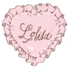 a pink heart shaped balloon with the word lolla on it