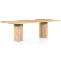 a wooden table with two legs on the top and one leg extended to the side