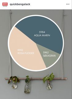 the color scheme for aqua marinan, rosia - pudder and solivgran