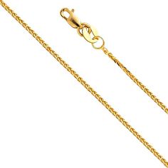 Width : 0.8mm Guaranteed 14k Real Gold and "14k" Stamped NO gold plated or filled "NO Question Asked" 30-day Return Policy. Promptly Packaged with Free Gift Box Necklaces With Meaning, Fine Gold Jewelry, Square Necklace, Braided Necklace, Necklace For Girlfriend, Girls Necklaces, Yellow Diamond, Chain Link Necklace