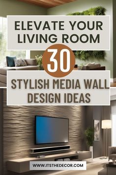 the living room is decorated in neutral colors and features modern furniture, including a flat screen tv