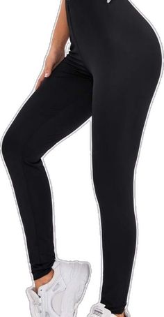 Non-stretch Black Workout Leggings, Black Non-stretch Sporty Leggings, Tight Black Mid-rise Leggings, Black Mid-rise Elastane Leggings, Black Tight Mid-rise Leggings, Mid-rise Black Elastane Leggings, Black Mid-rise Stretch Leggings, Black Stretch Full-length Jeggings, Black Tight Jeggings With Elastane