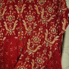 Med To Large Red Long Maxi With Heavy Embroidery Ceremonial Red Embroidered Salwar Kameez, Red Floor-length Salwar Kameez With Intricate Embroidery, Long Red Embroidered Salwar Kameez, Red Embroidered Semi-stitched Salwar Kameez, Red Bollywood-style Embroidered Fabric With Resham, Long Maxi, Salwar Kameez, Lady In Red, Red