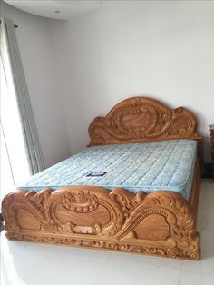 the bed is made up and ready for us to use in the house or apartment